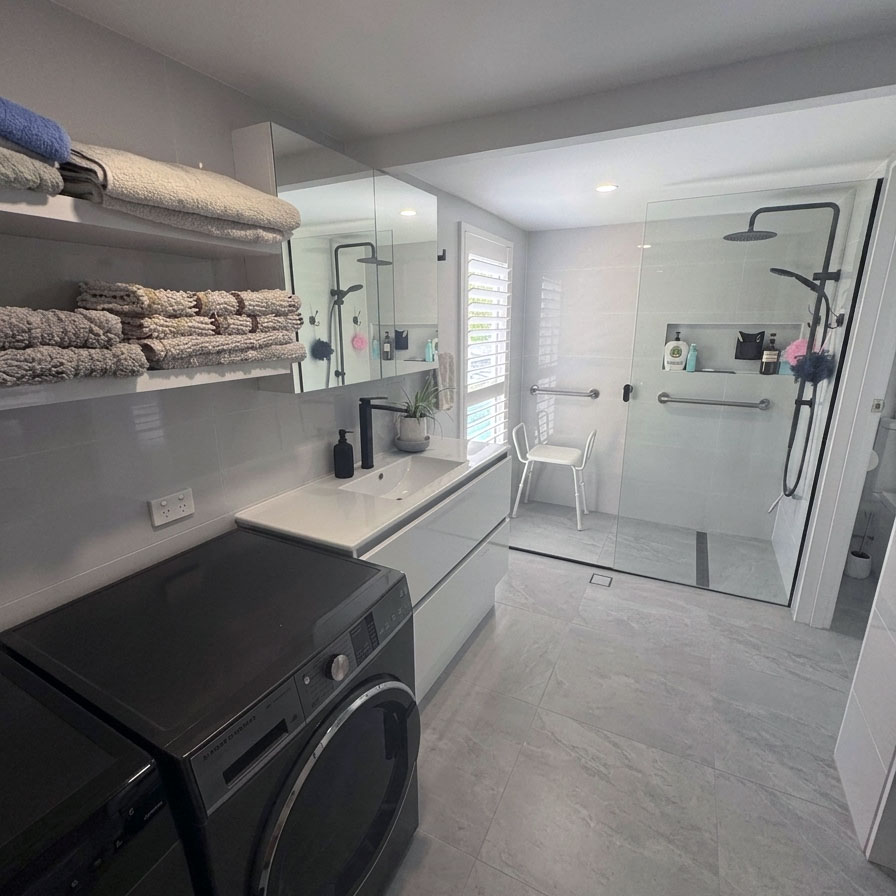 Bathroom renovation for Sunshine Coast homeowner